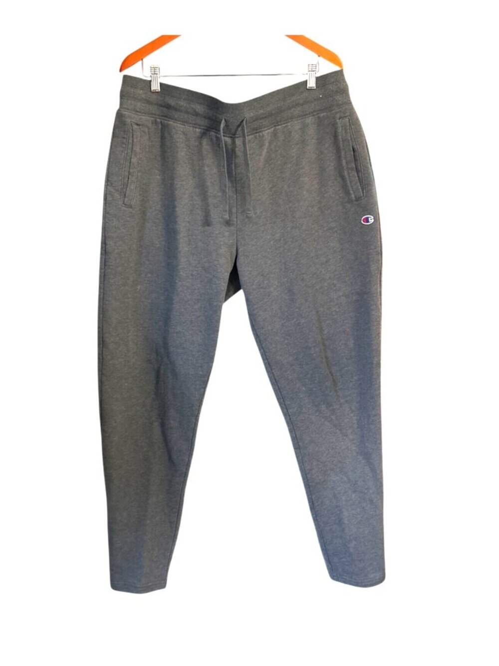 Champion Mens Athletic Joggers Pants XXL Gray Cotton/Polyester
